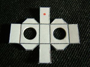 関節可動人形のペーパークラフト