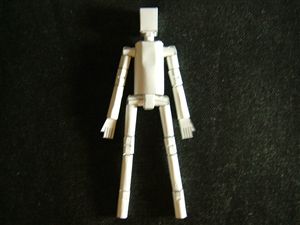 関節可動人形のペーパークラフト