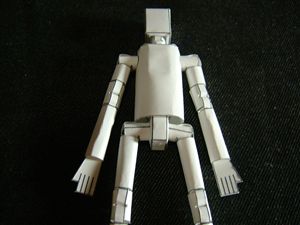 関節可動人形のペーパークラフト