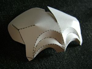 頭蓋骨のペーパークラフト