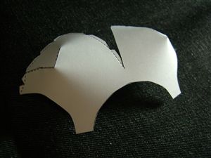 頭蓋骨のペーパークラフト