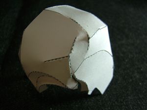 頭蓋骨のペーパークラフト