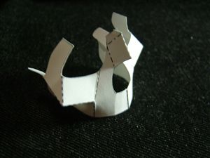 頭蓋骨のペーパークラフト