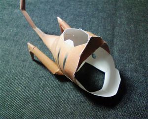 塔の魚のペーパークラフト