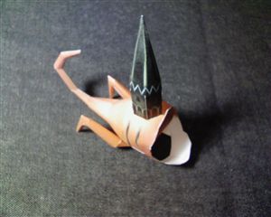 塔の魚のペーパークラフト