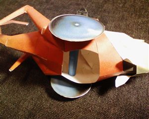 塔の魚のペーパークラフト